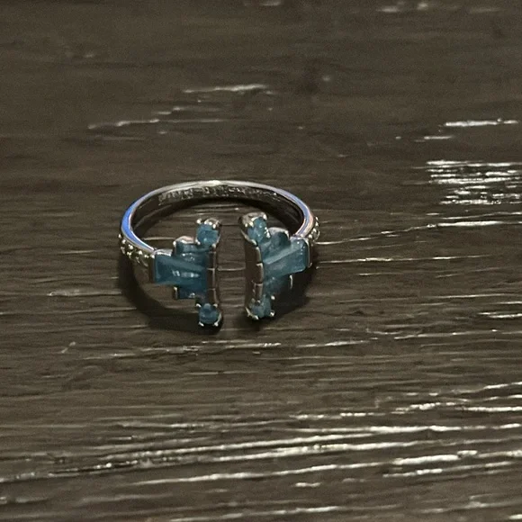 Aquamarine Ice Crystal Ring - Picture 3 of 4